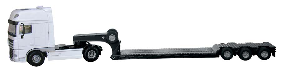 CAMIÓN DAF XF105 CON REMOLQUE BAJO PORTA MAQUINAS