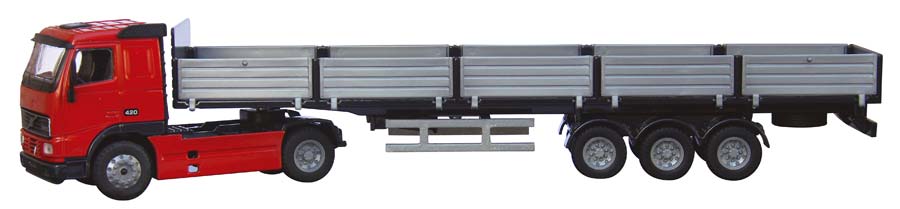 CAMIÓN VOLVO FH-12-420 CABINA BAJA CON TRAILER SEMI-REMOLQUE