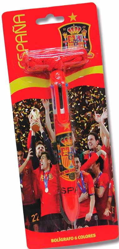 BOLIGRAFO 6 COLORES SELECCIÒN ESPAÑOLA