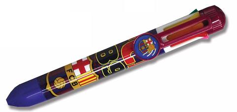 BOLIGRAFO 8 COLORES CON CLIP FC BARCELONA