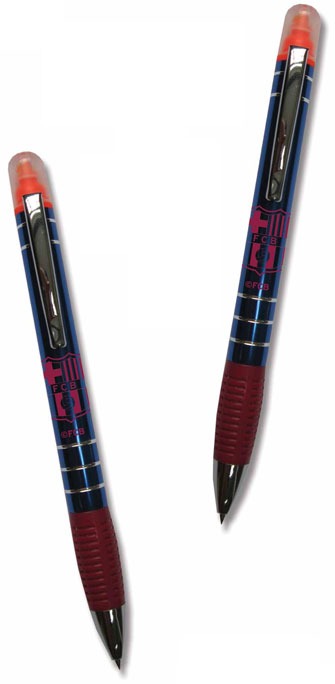 BOLIGRAFO DE ALUMINIO CON MARCADOR FC BARCELONA