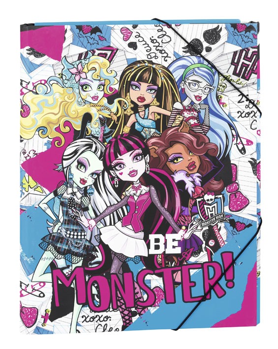 CARPETA FOLIO 3 SOLAPAS MONSTER HIGH