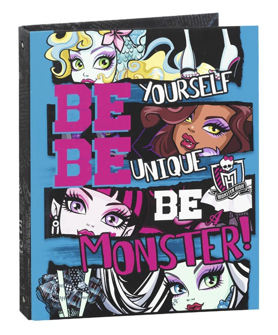 CARPETA FOLIO 4 ANILLAS MONSTER HIGH