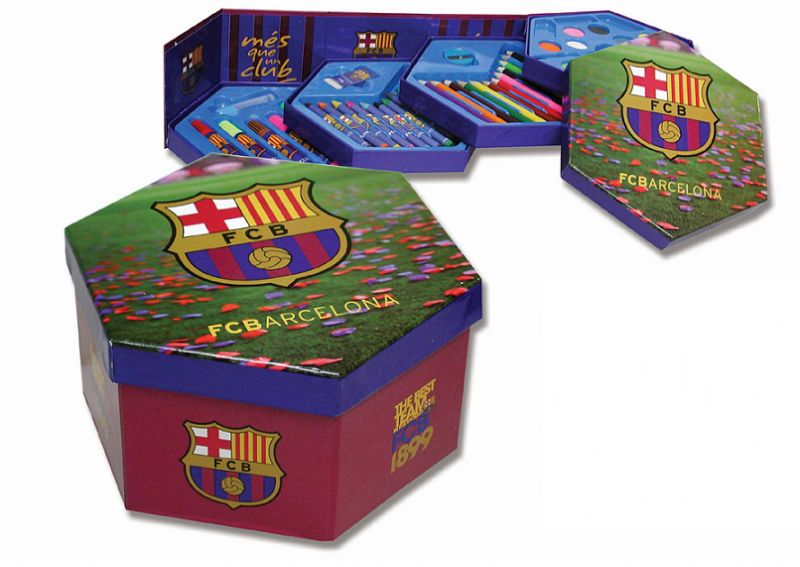 SET DE DIBUJO CON CAJONES FC BARCELONA