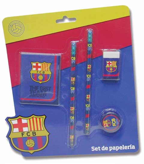SET DE PAPELERIA FC BARCELONA