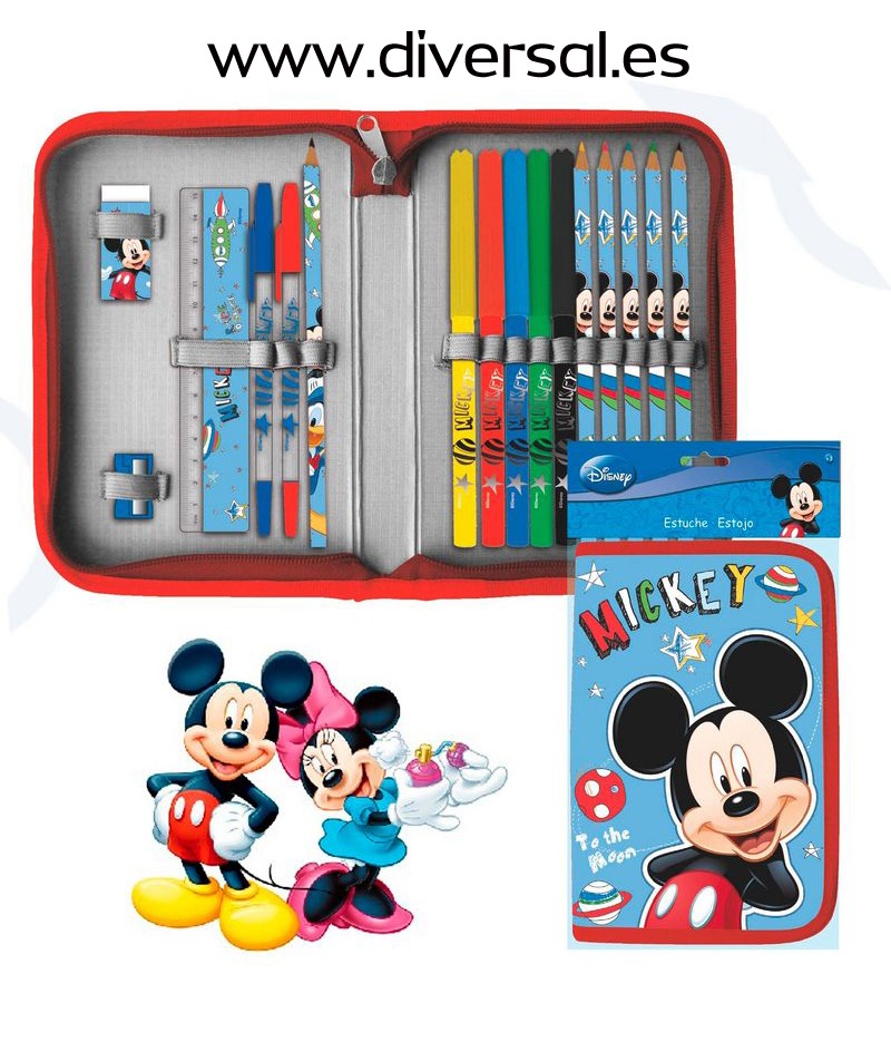 Plumier 1 Cremallera Mickey Mouse