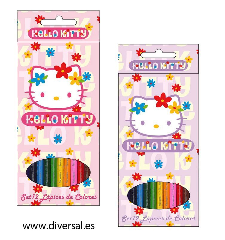 Lapices de Colores Surtido Hello Kitty