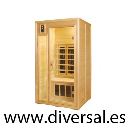 SAUNA INFRARED 1-2 PERSONAS PINO HEMLOCK