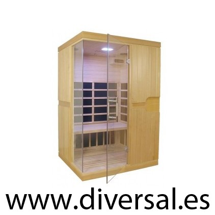 SAUNA INFRARED 2 PERSONAS PINO HEMLOCK