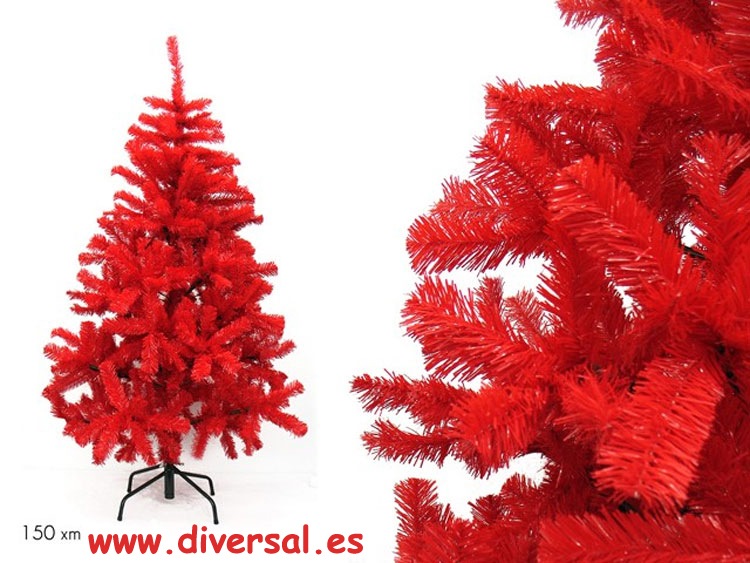 ARBOL ESPUMILLÓN ROJO 150 CM