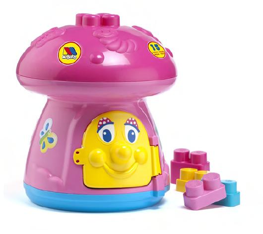 PINK MUSHROOM BLOCKS 15 PCS