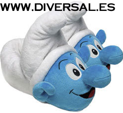 Los Pitufos - Zapatilla Alta Calidad Pitufo