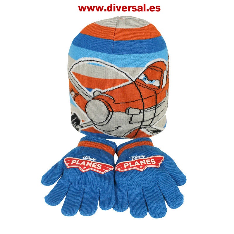 Set 2pcs Aviones Disney (Gorro y Guantes)