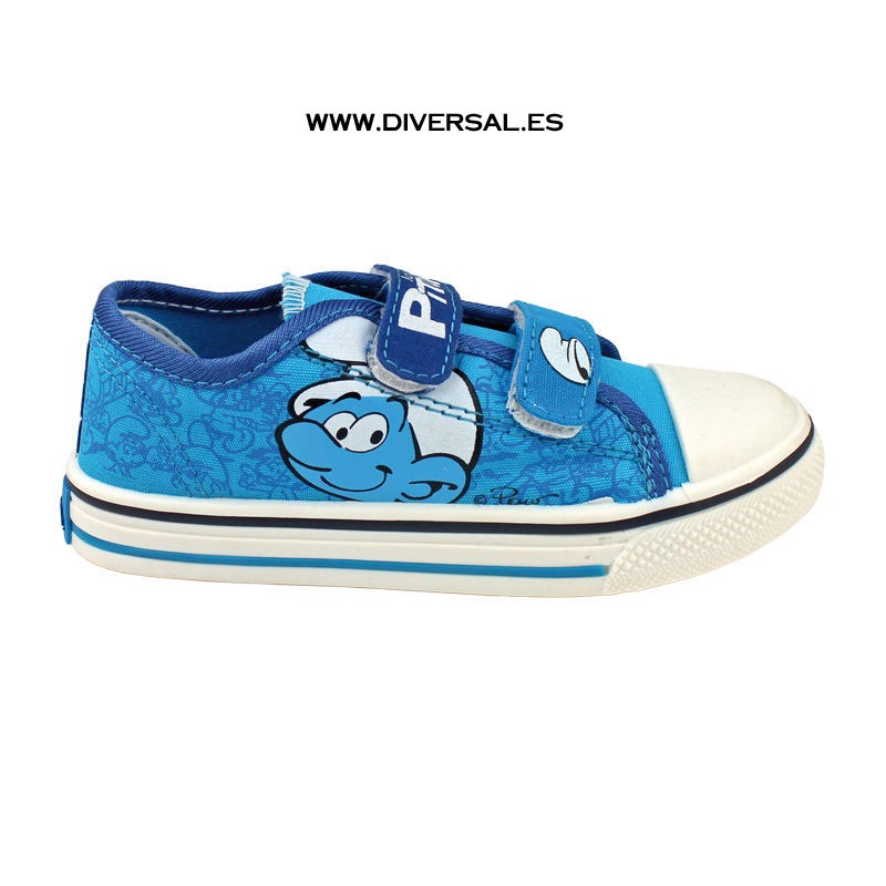 Zapatilla Lona Los Pitufos