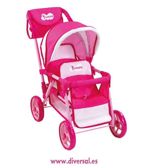 CARRO GEMELOS CON BOLSO PRINCESS