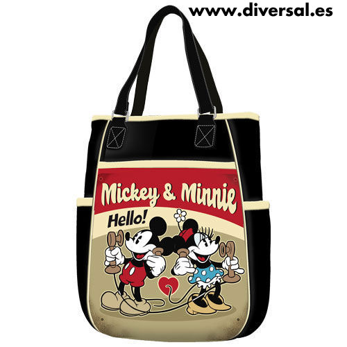 Bolso Shopping Telephone Mickey Minnie Disney