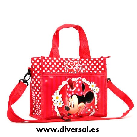Bolso Bandolera Minnie Mouse Red Topos