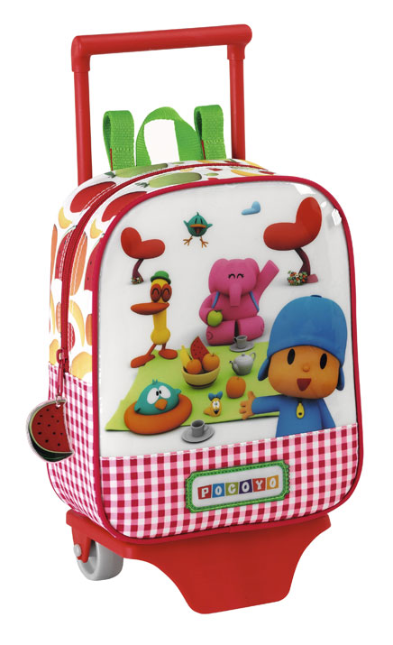 MOCHILA GUARDERIA CON RUEDAS POCOYO