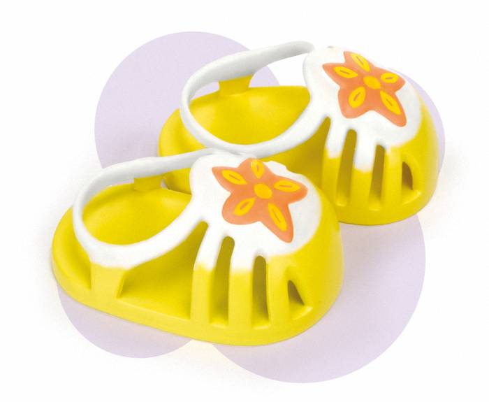 chanclas amarillas