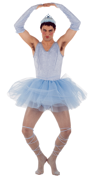 Disfraz BAILARINA AZUL HOMBRE