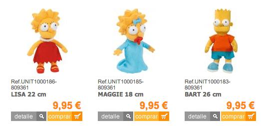 peluches los simpson