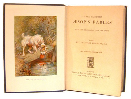 Aesop-fables-rare-Book-titlepage