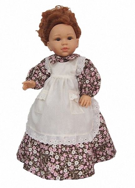 Doloretes Con Vestido Marrón