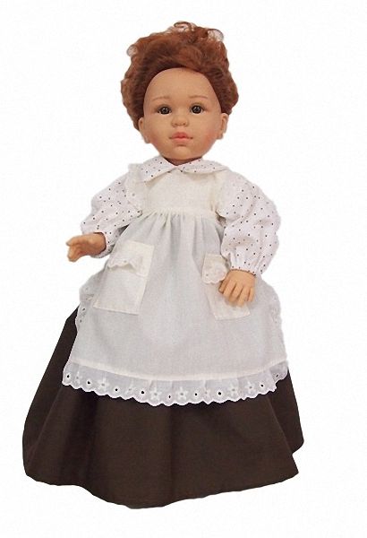 Doloretes Con Vestido Rosa y Marrón